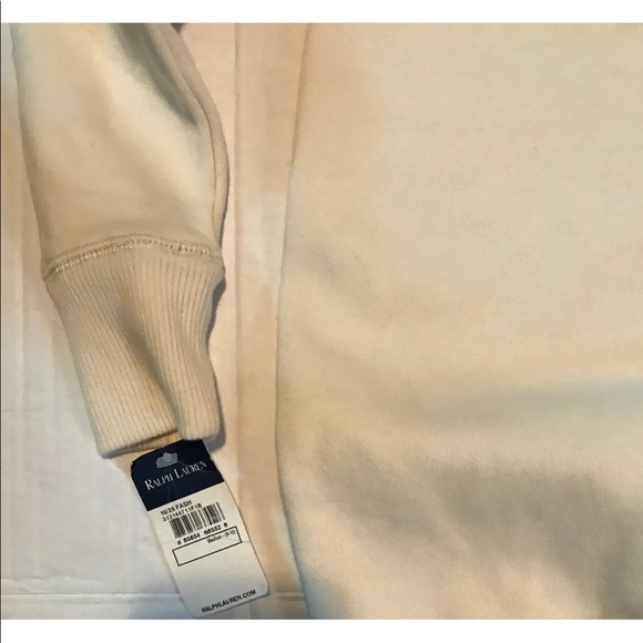 NEW Ralph Lauren Youth Girls Tunic Sweatshirt -IVORY- Dress Size Medium - Picture 8 of 9